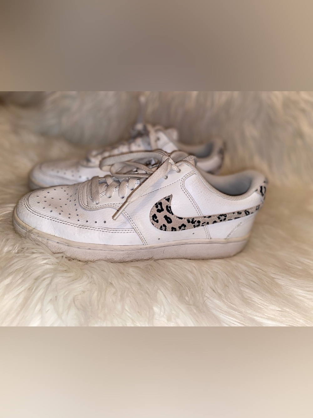 Nike Court Vision Low- Leopard Ladies- US Size 10